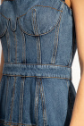 Alexander McQueen Denim dress with adjustable straps