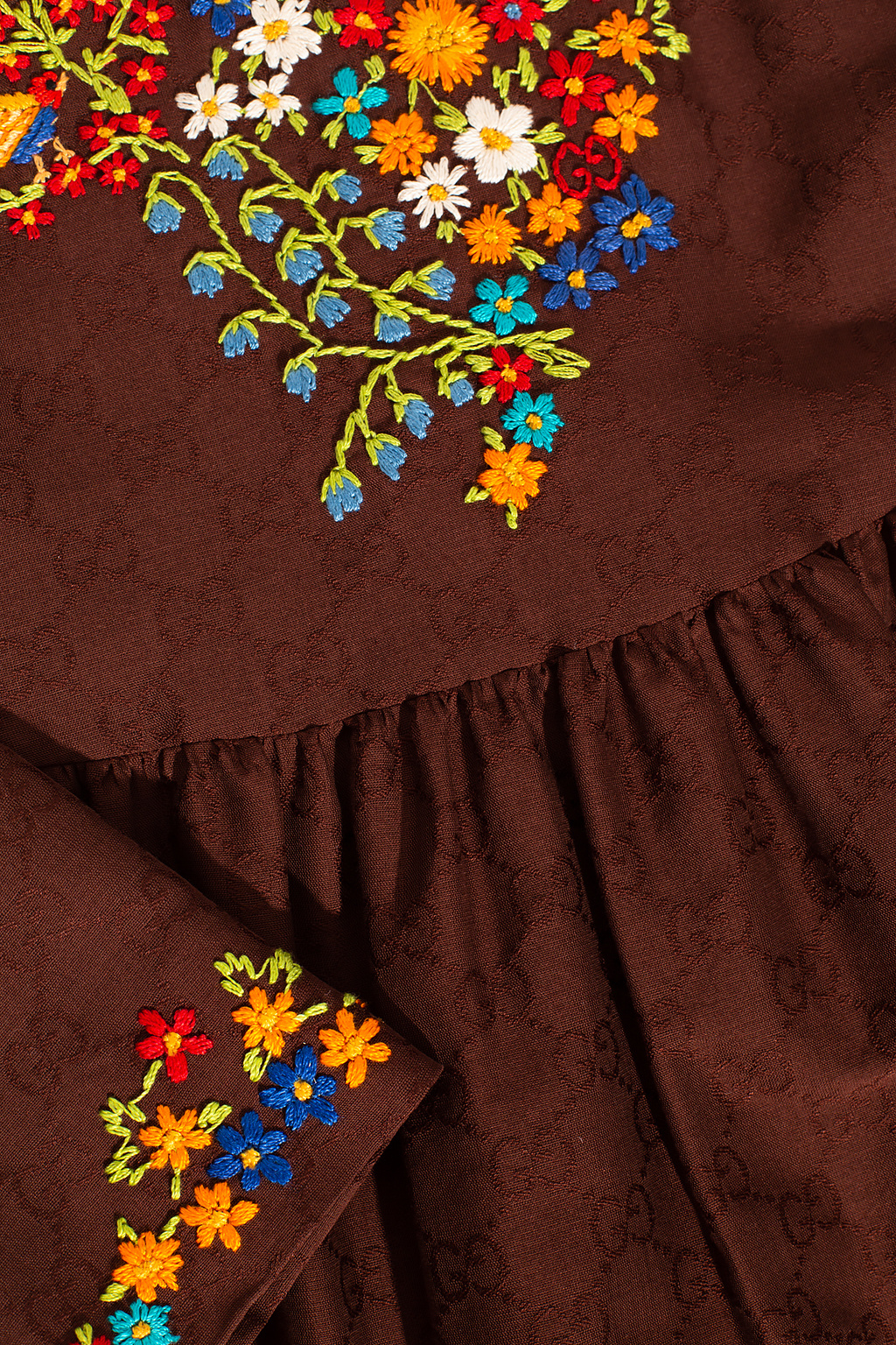 gucci Burundi Kids Embroidered dress
