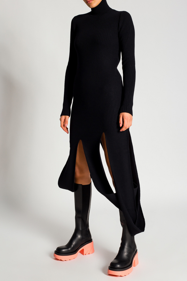 Bottega Veneta Knitted dress with high neck