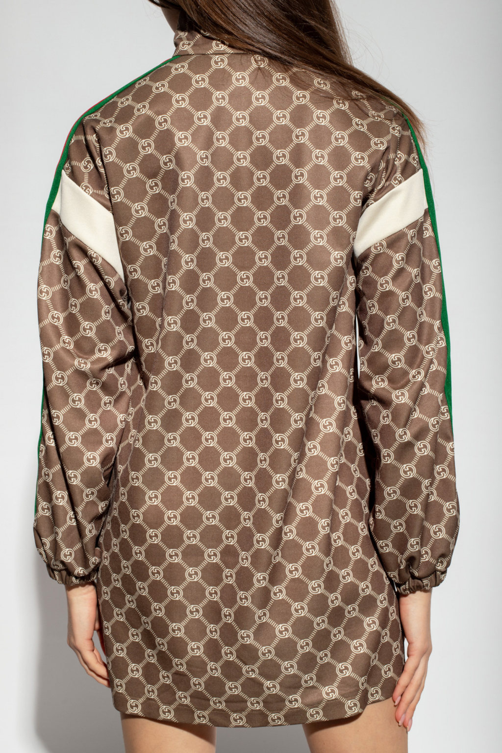 Gucci Брендовая кожаная двухсторонняя сумка кросс боди gucci