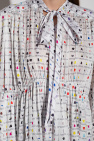 Balenciaga Printed pleated dress