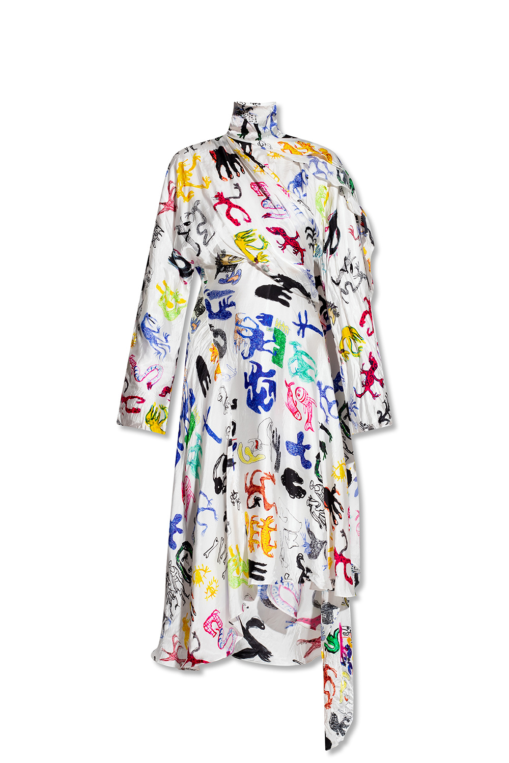 floral print long shirt dress  Balenciaga  Eraldocom