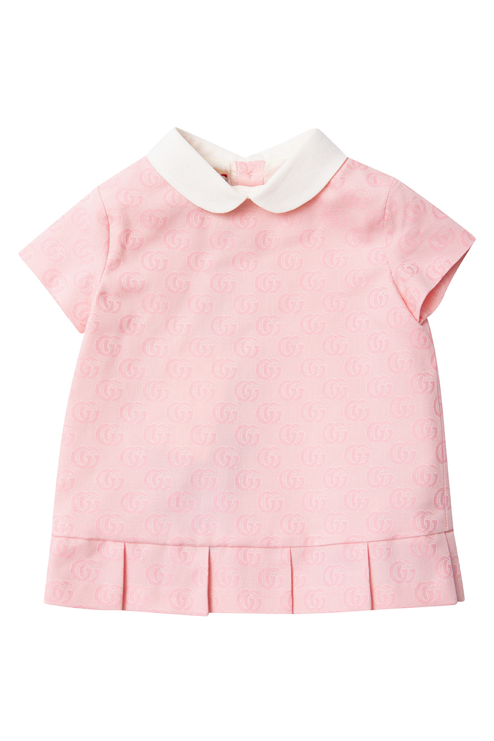 Children's cotton jersey dress with Horsebit in pink