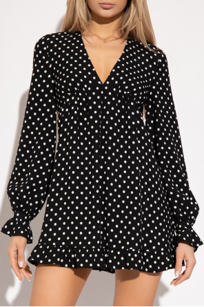 Saint Laurent Short dress with polka dots