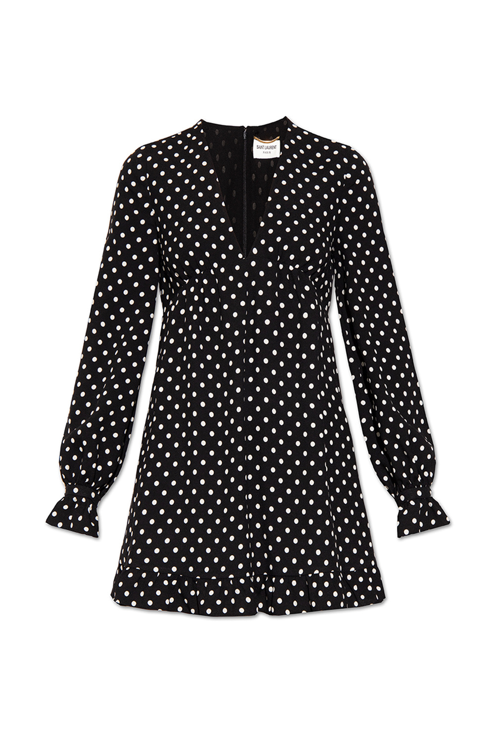 Saint Laurent Short dress with polka dots