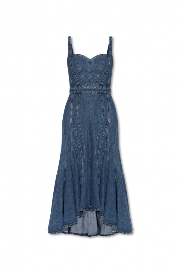 Alexander McQueen Denim dress with straps