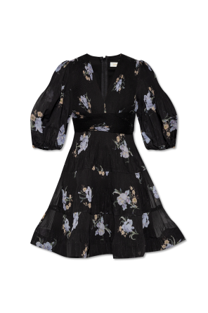 Dress with floral motif