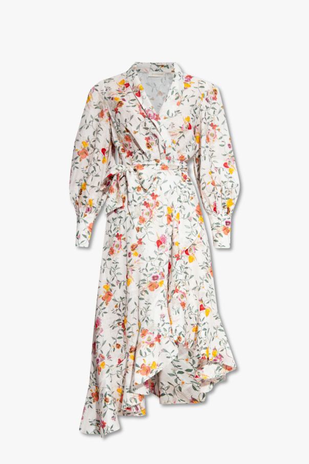Zimmermann Wrap dress Renta with floral motif
