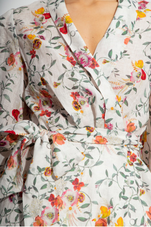 Zimmermann Wrap dress Renta with floral motif