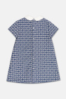 Gucci Kids NAVY BLUE Dress with monogram
