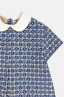 Gucci Kids NAVY BLUE Dress with monogram