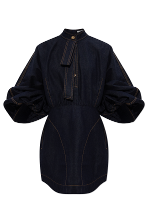 Jeansowa sukienka typu `oversize`