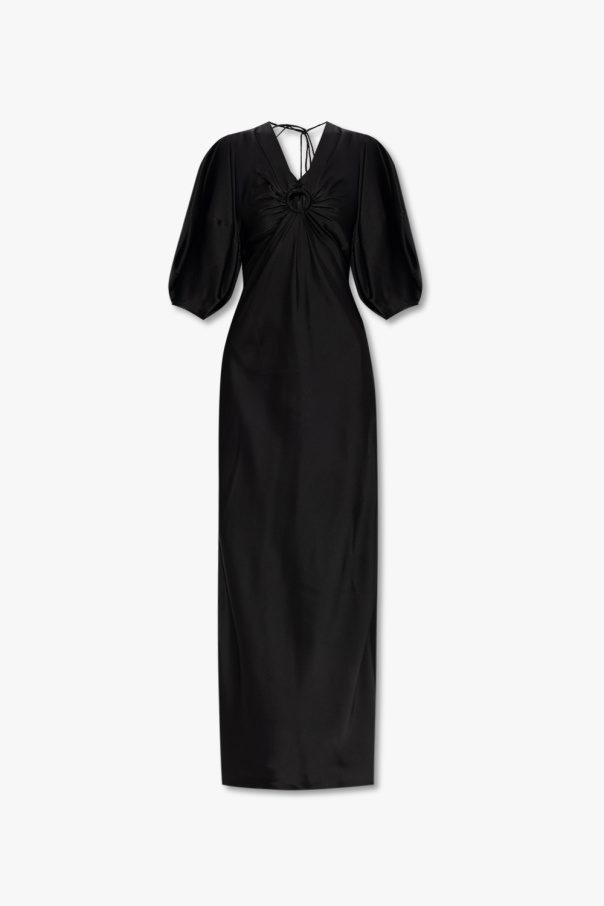 Stella McCartney Satynowa sukienka z wycięciem
