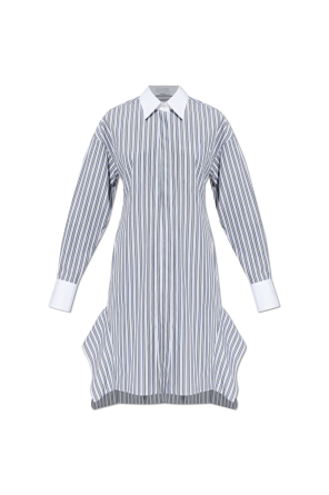Dress with a striped pattern