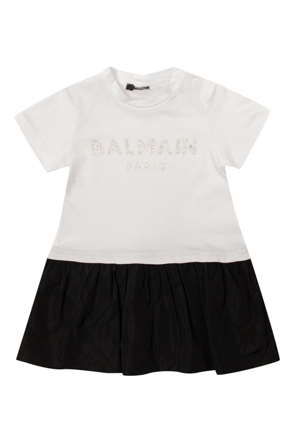 Balmain Kids Dress with logo