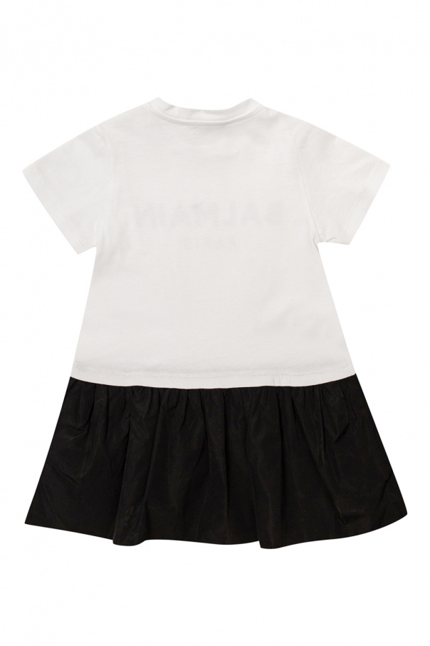 Balmain Kids Balmain Crystal Logo T-shirt