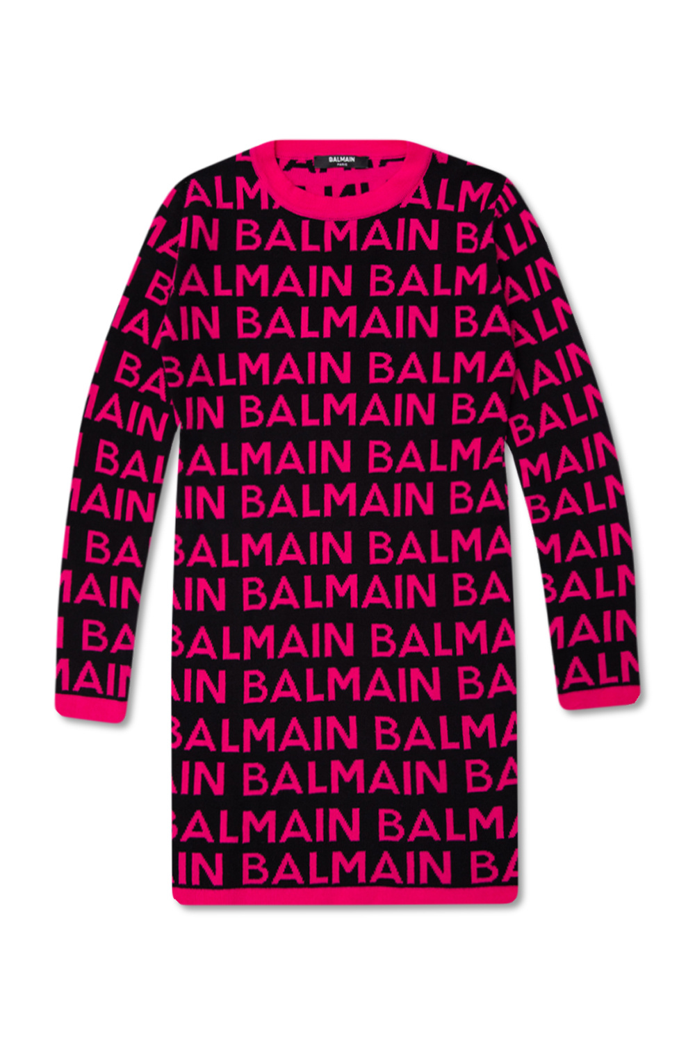 Balmain Kids BELT balmain wool crepe dress
