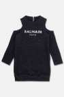 Balmain Black T-shirt With Logo For Girl