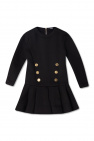 Balmain Kids Cotton dress dropped waist