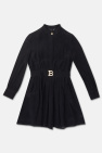 Balmain Kids BLACK Silk dress