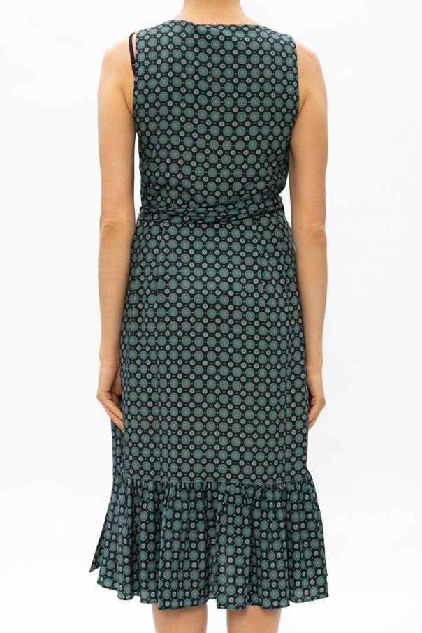 Multicolour Asymmetrical sleeveless dress Tory Burch - Vitkac Italy