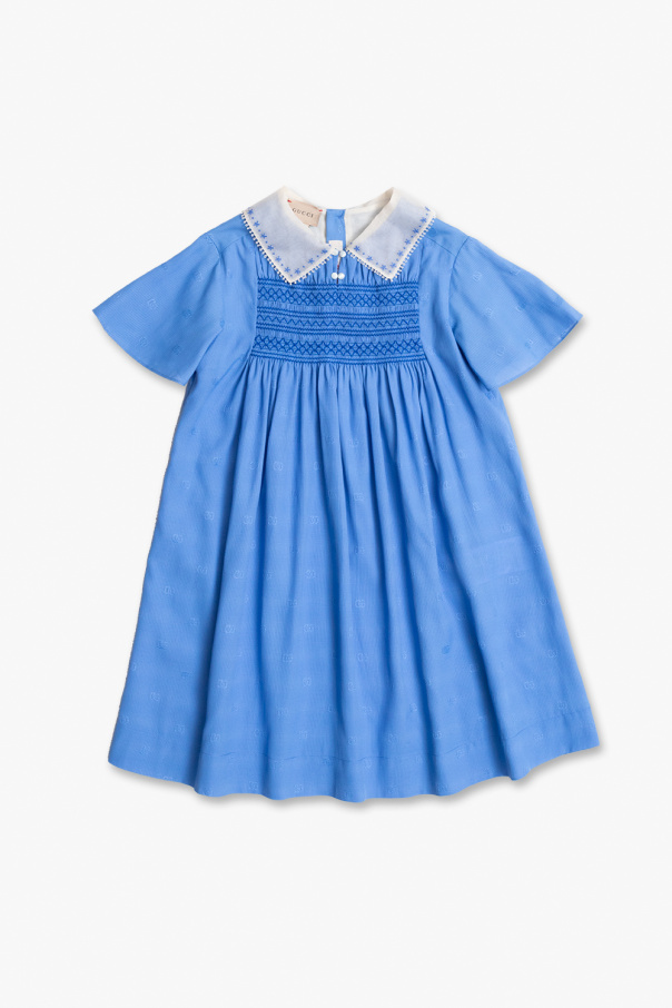 Gucci canvas Kids Dress with collar