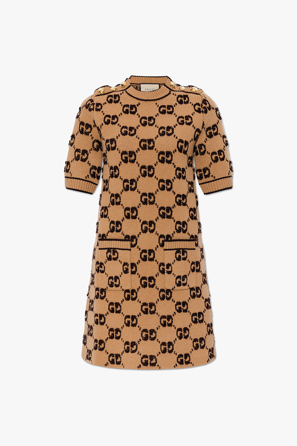 Brown Monogrammed dress Gucci - Vitkac KR