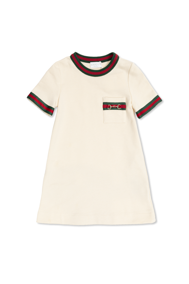 Cotton dress with pocket od Gucci Kids