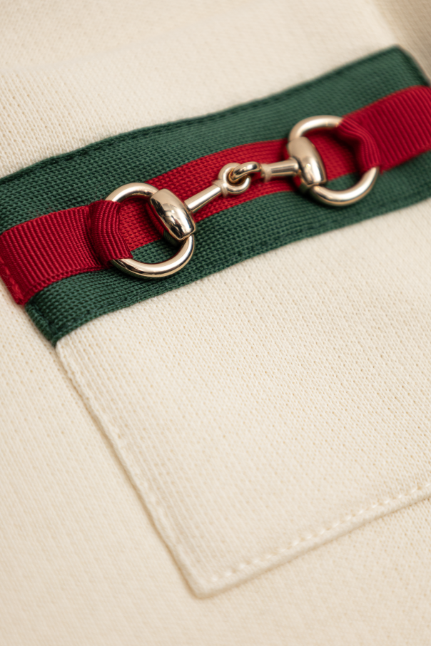 Gucci Kids Vestido de algodón con bolsillo