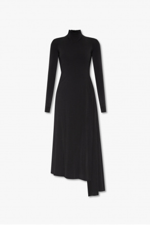 Dress with standing collar od Balenciaga
