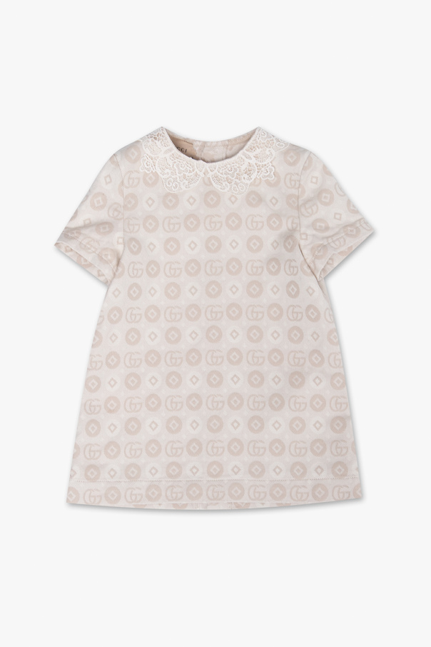 Gucci Kids Dress with lace collar