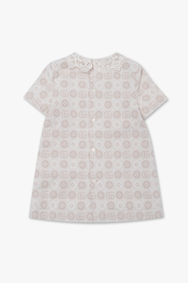gucci North Kids Dress with lace collar