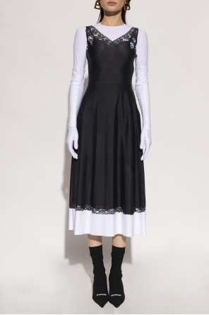 Balenciaga flickor dress with trompe l'oeil effect