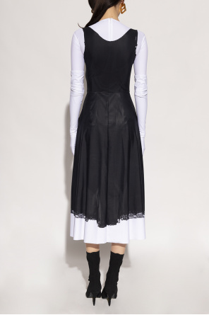 Balenciaga flickor dress with trompe l'oeil effect