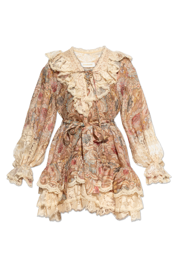 Dress with lace inserts od Zimmermann