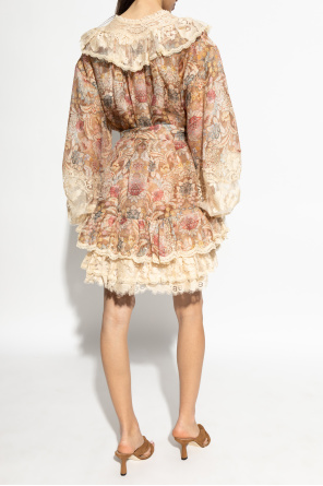 Zimmermann Kleid mit Spitzeneinsätzen