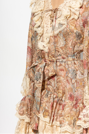Zimmermann Kleid mit Spitzeneinsätzen
