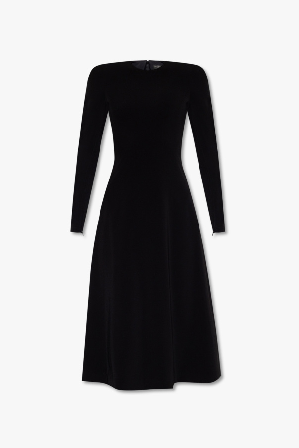 Balenciaga High-Waisted dress with long sleeves