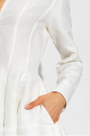 bottega rubber Veneta Dress with long sleeves