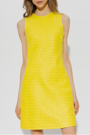 bottega geometric Veneta Dress with ‘Intrecciato’ weave