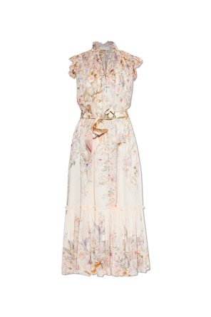 Dress with floral motif