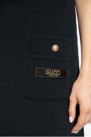 Gucci Wełniana sukienka bez rękawów