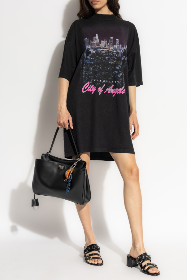 Balenciaga T-Shirt mit buntem Print