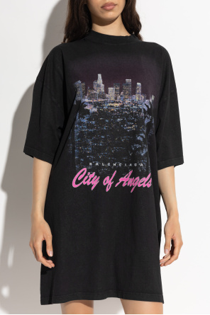 Balenciaga T-Shirt mit buntem Print