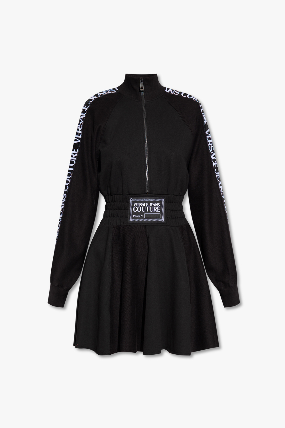 New Look belted mini dress in black Dress with elastic waist