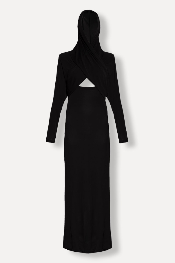 Saint Laurent Hooded dress