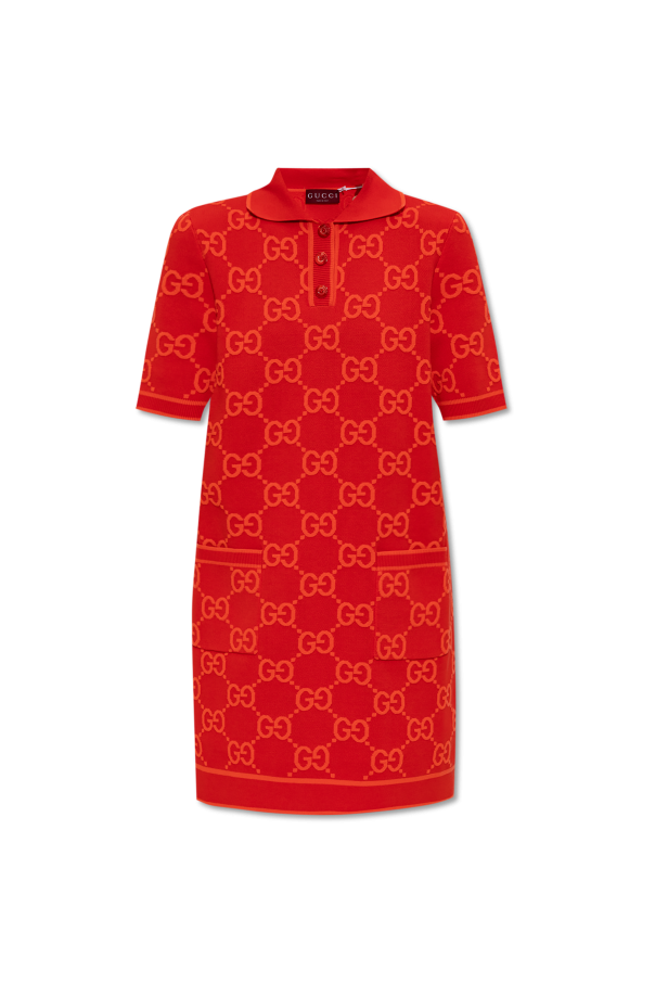 Gucci Sukienka z kołnierzem polo