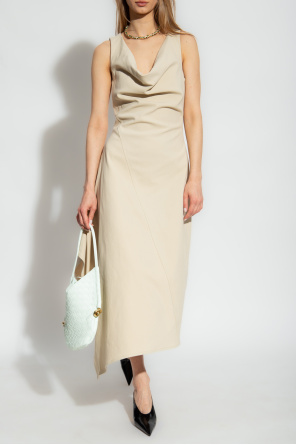 Asymmetric sleeveless dress od Bottega Veneta