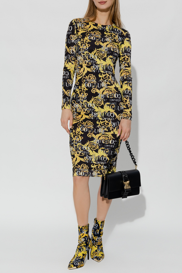 Versace Jeans Couture Patterned Merino dress