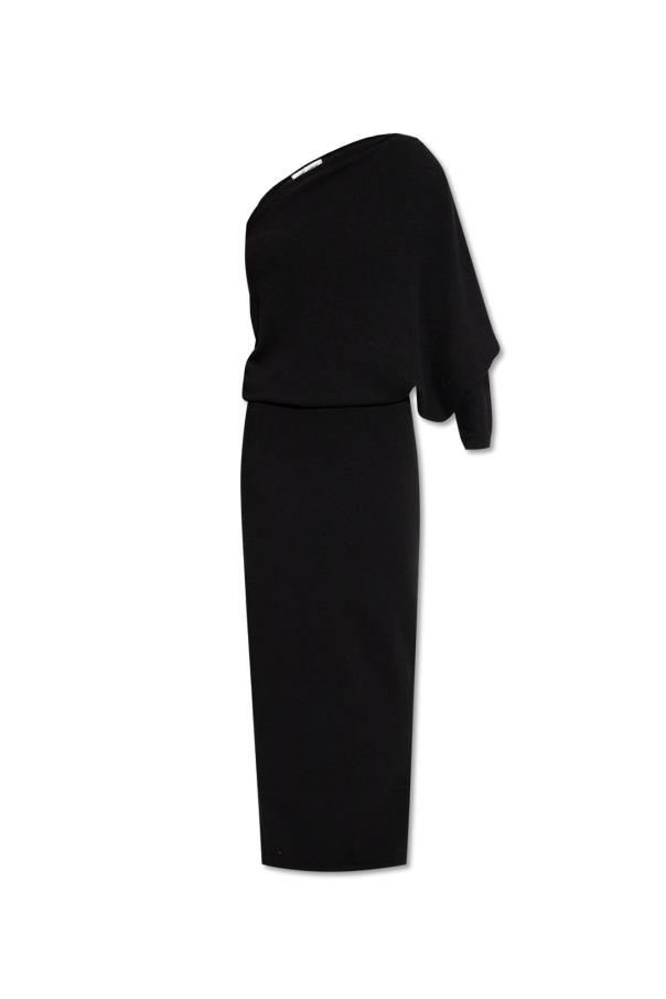 Cashmere one-shoulder dress od Saint Laurent